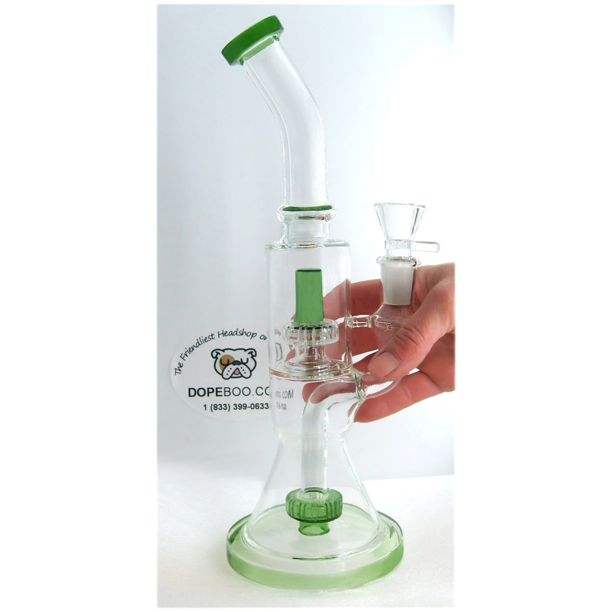 12 Inch Double Matrix Perc Glass Bong