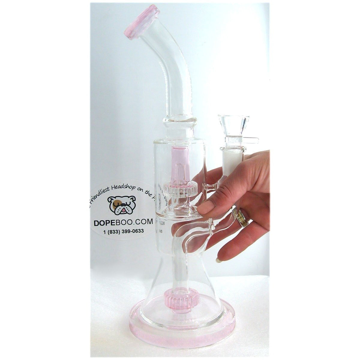 12 Inch Double Matrix Perc Glass Bong