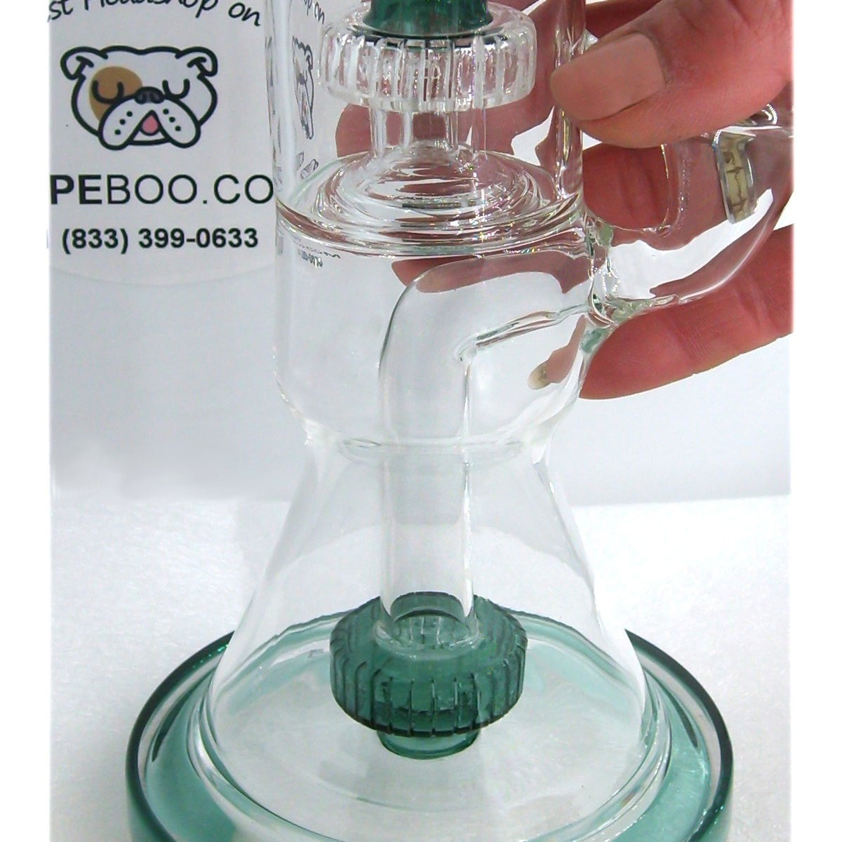 12 Inch Double Matrix Perc Glass Bong