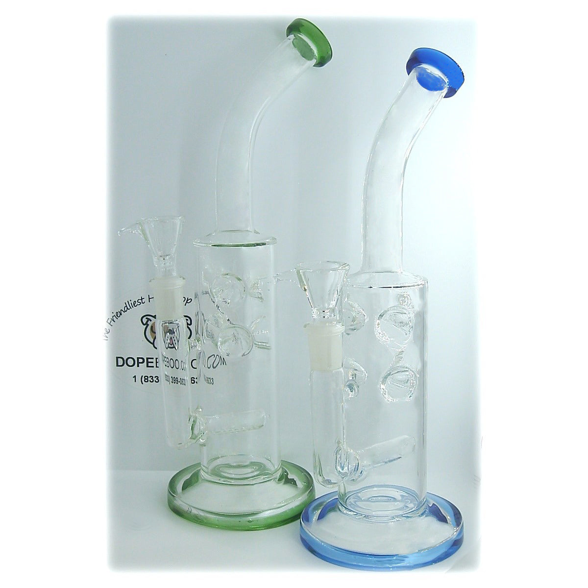 10 Inch Bong w/ Inline Perc + Swiss Perc