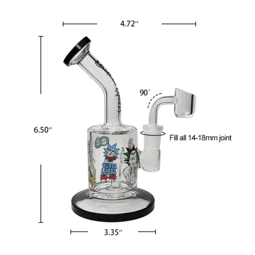 Waxmaid Rick and Morty Glass Dab Rig