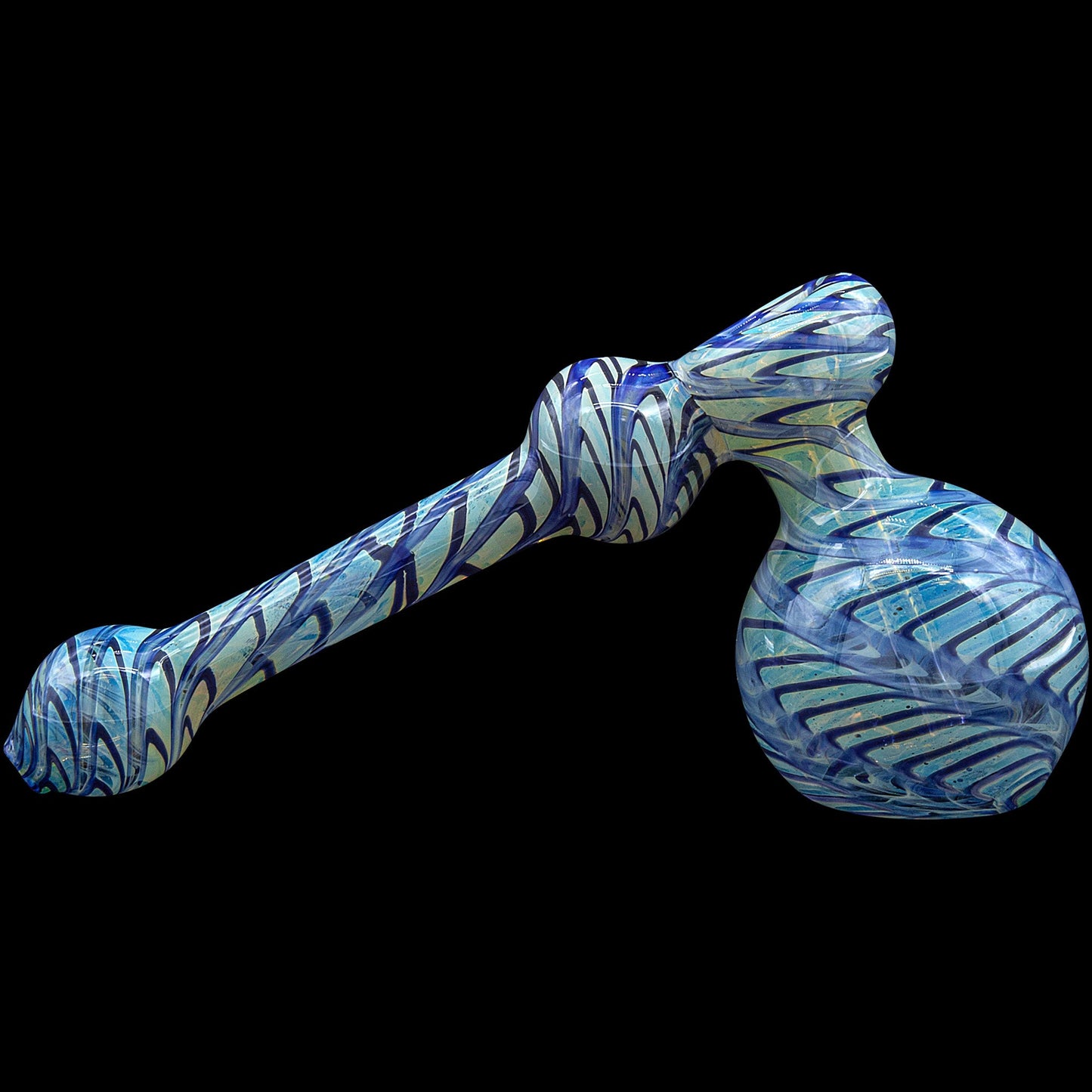 "Full Rake" Fumed Hammer Bubbler Pipe (Various Colors)