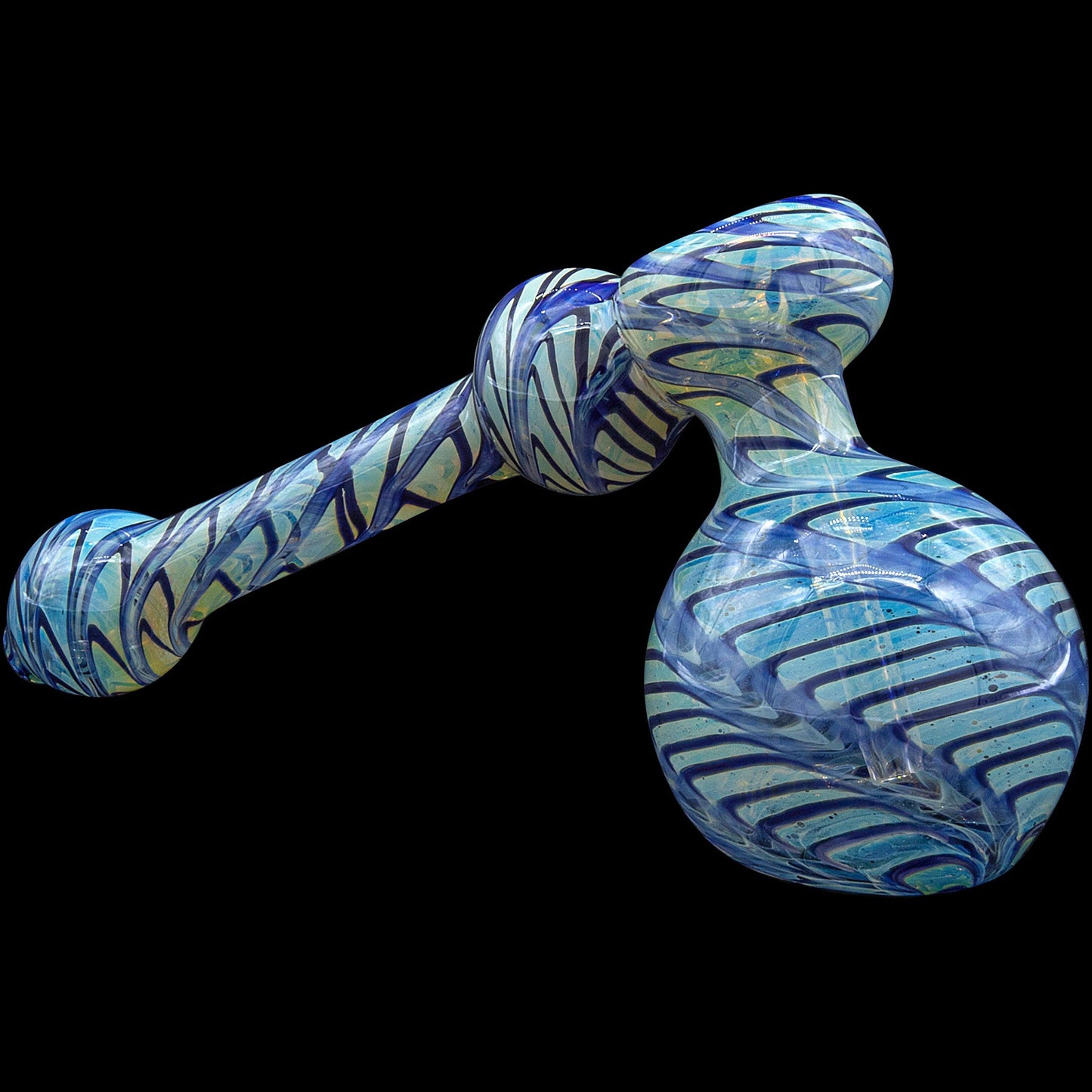 "Full Rake" Fumed Hammer Bubbler Pipe (Various Colors)