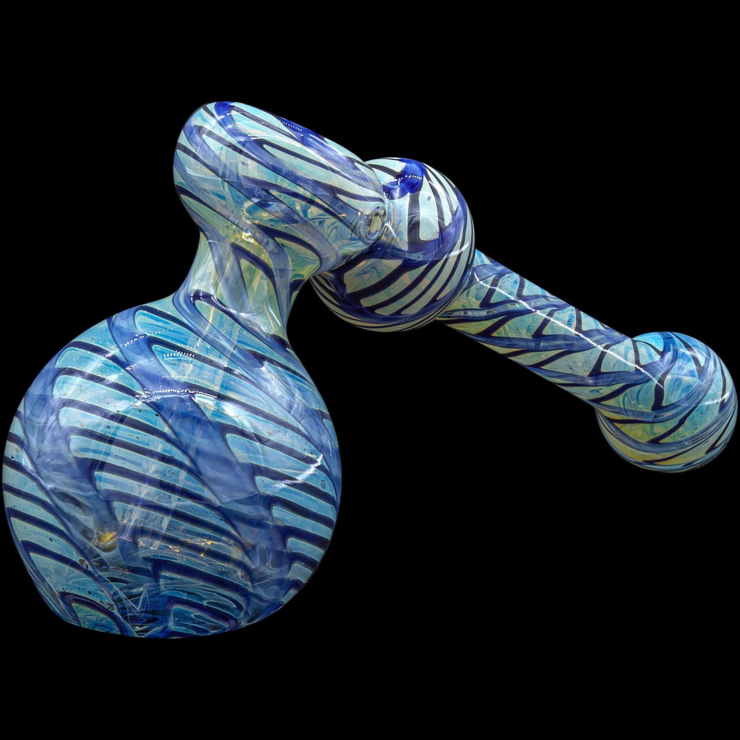 "Full Rake" Fumed Hammer Bubbler Pipe (Various Colors)