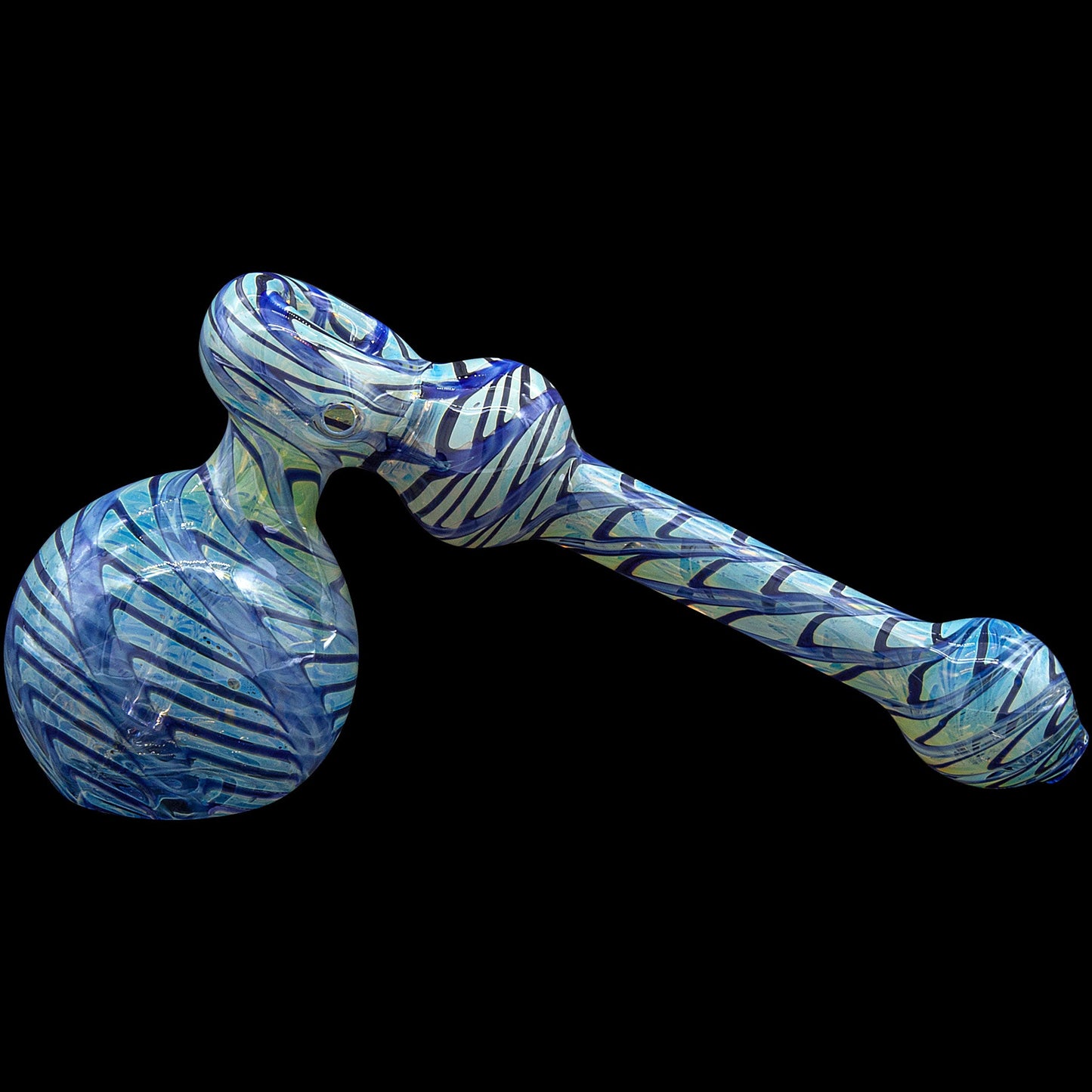 "Full Rake" Fumed Hammer Bubbler Pipe (Various Colors)