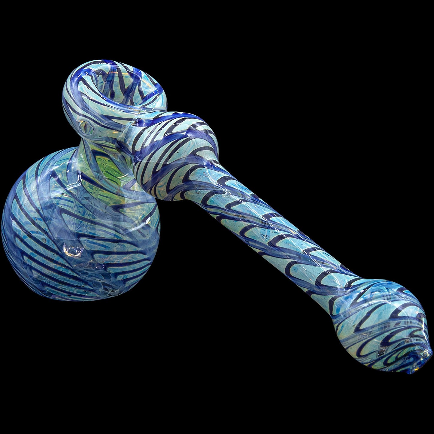 "Full Rake" Fumed Hammer Bubbler Pipe (Various Colors)