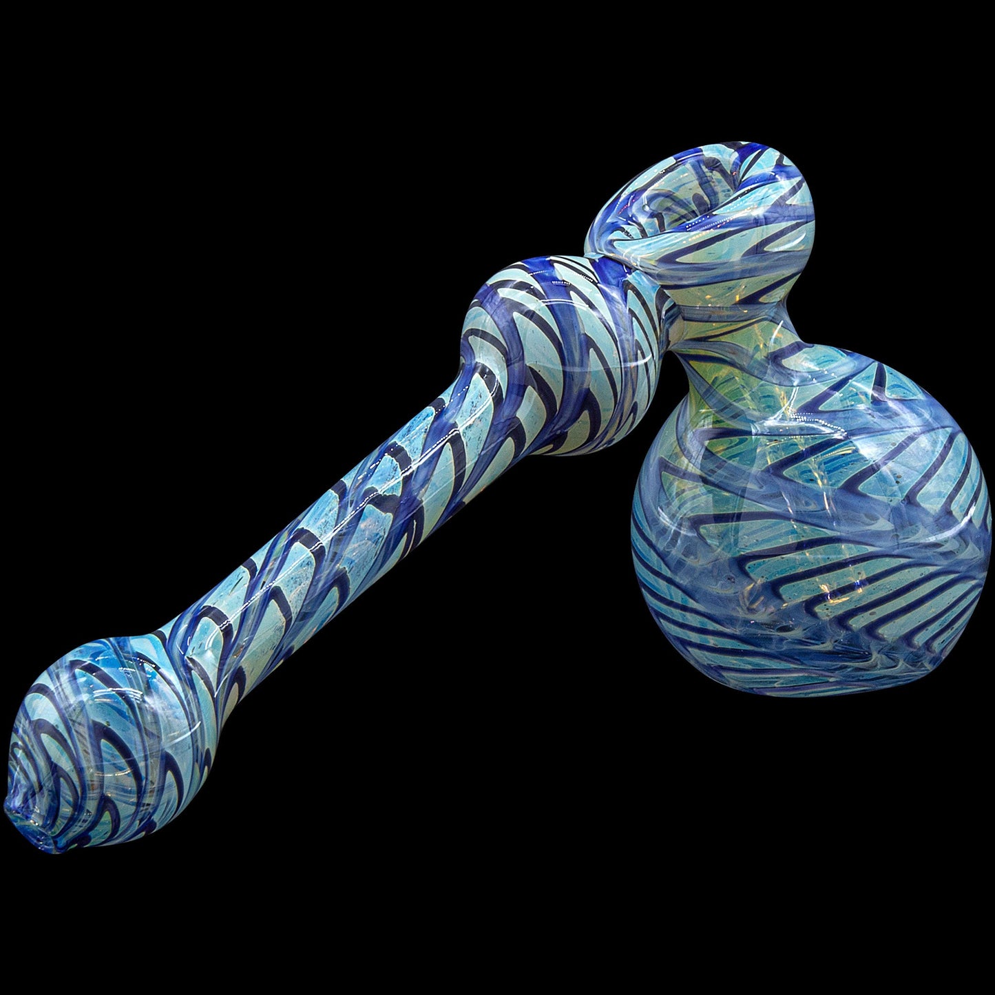 "Full Rake" Fumed Hammer Bubbler Pipe (Various Colors)