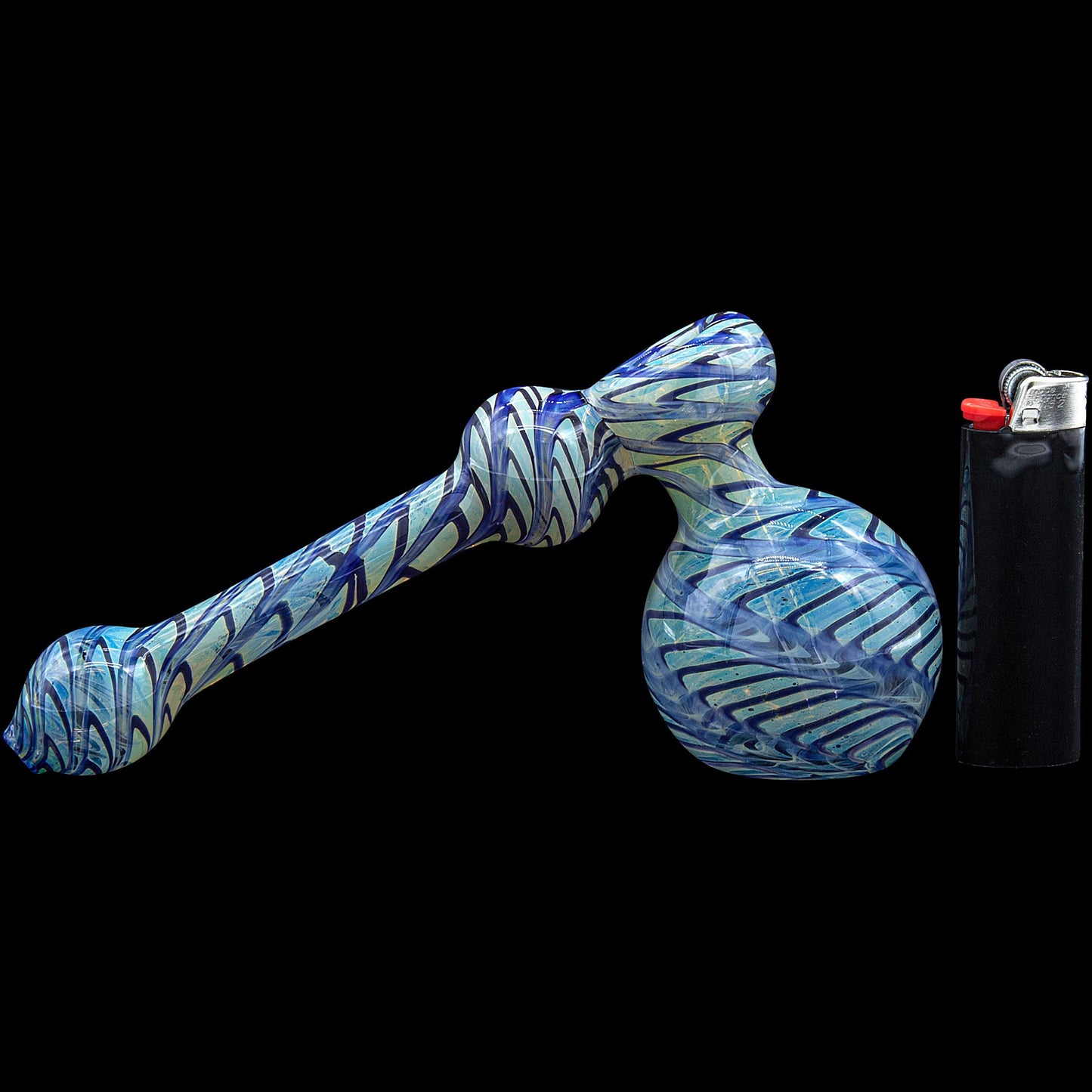 "Full Rake" Fumed Hammer Bubbler Pipe (Various Colors)