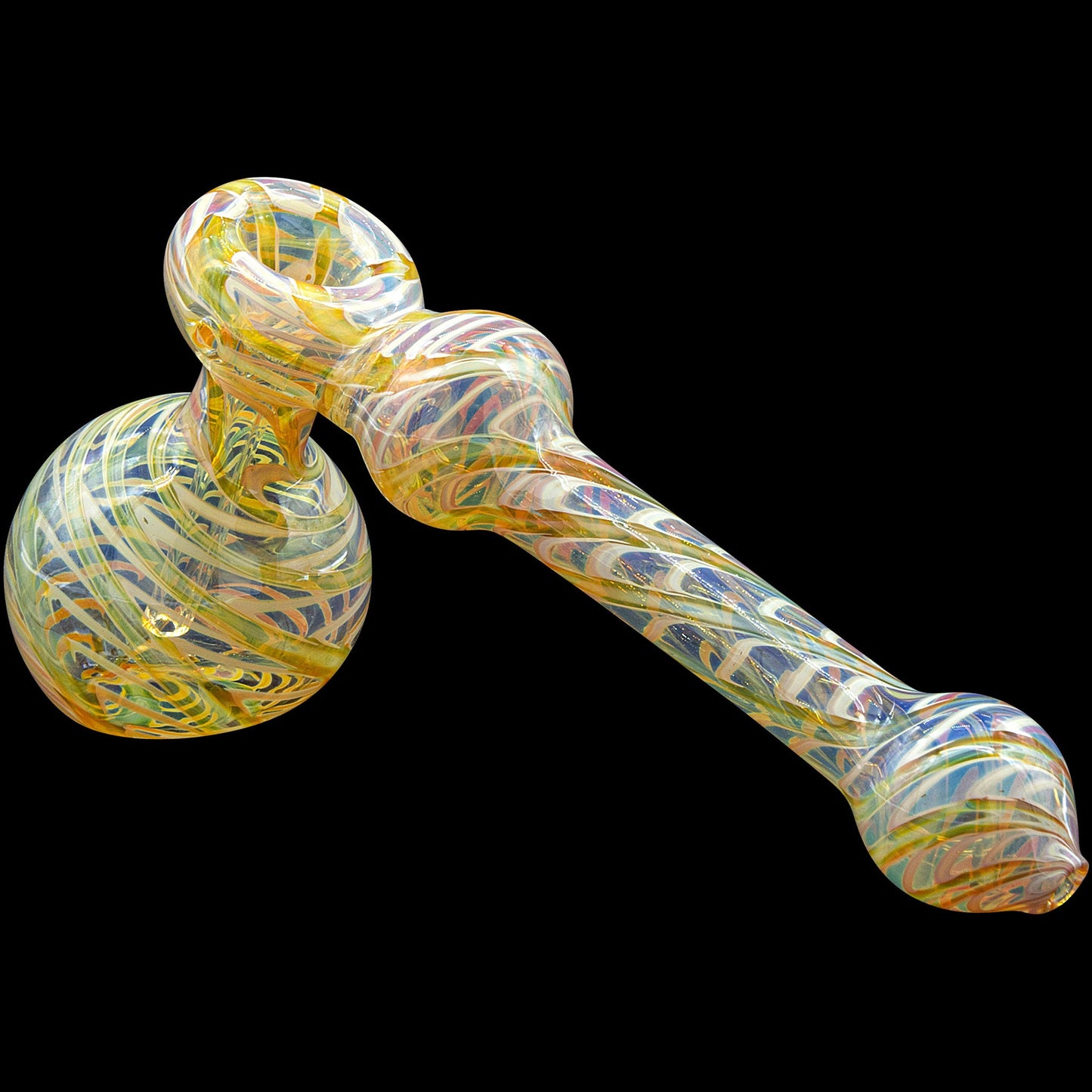 "Full Rake" Fumed Hammer Bubbler Pipe (Various Colors)