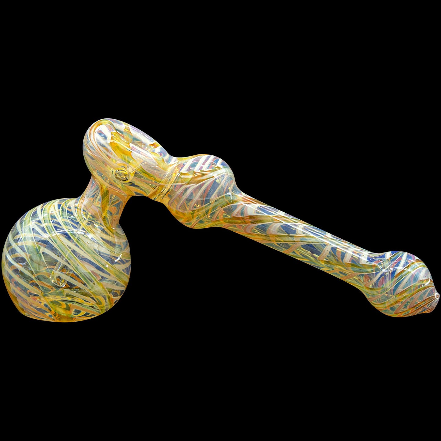 "Full Rake" Fumed Hammer Bubbler Pipe (Various Colors)