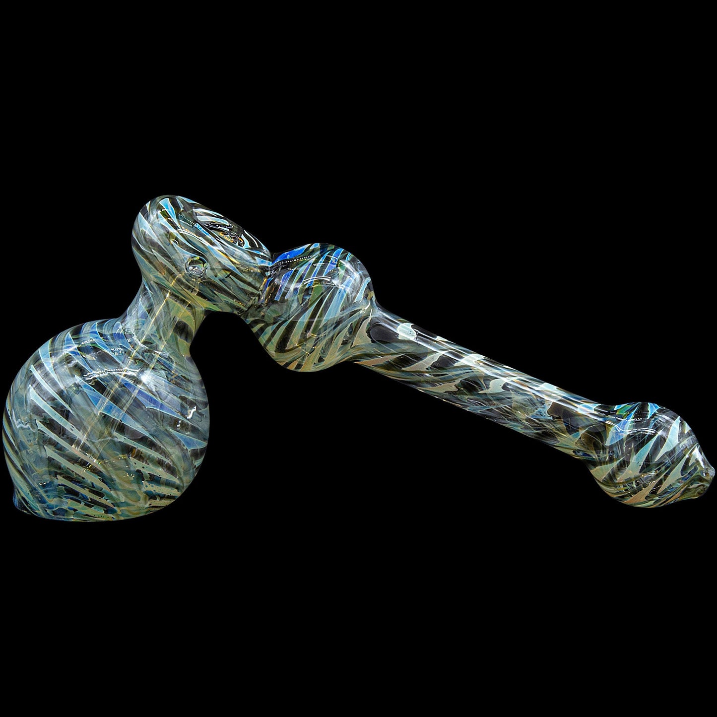 "Full Rake" Fumed Hammer Bubbler Pipe (Various Colors)