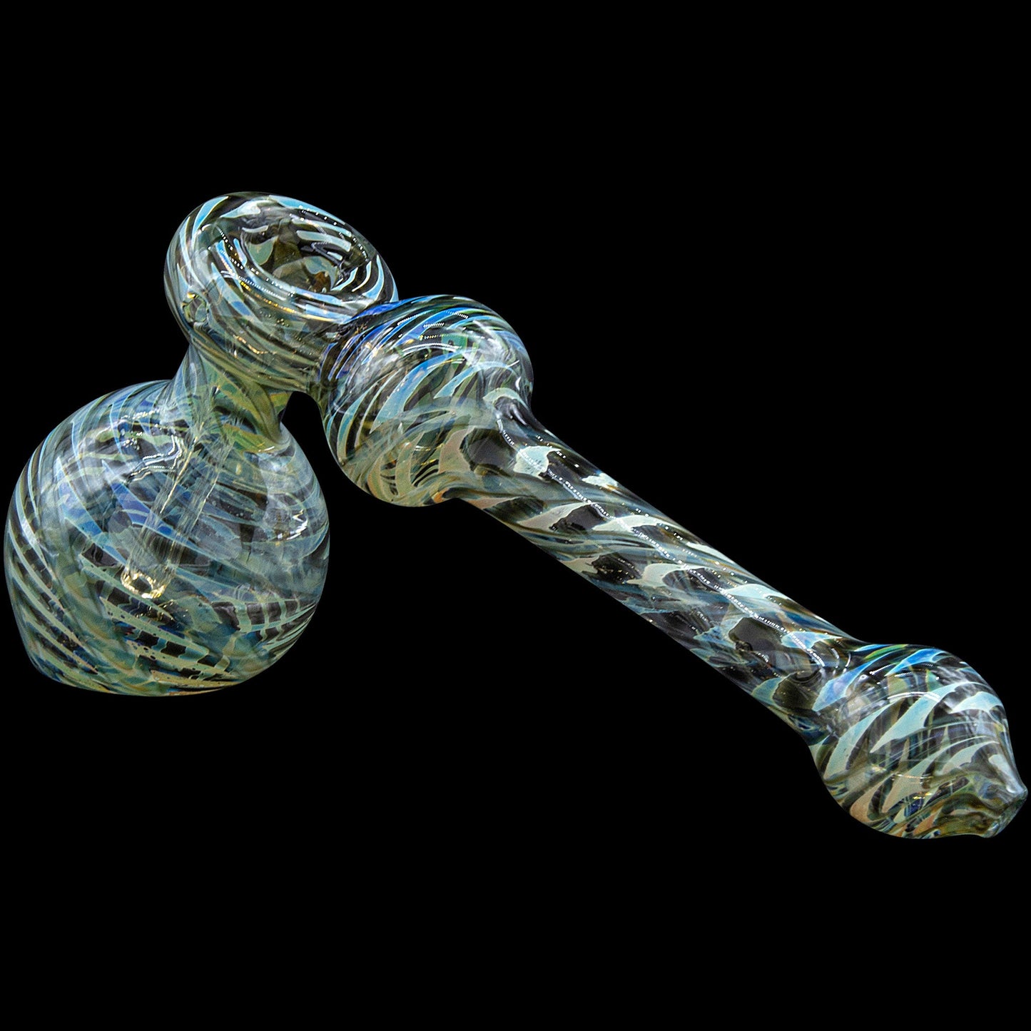 "Full Rake" Fumed Hammer Bubbler Pipe (Various Colors)