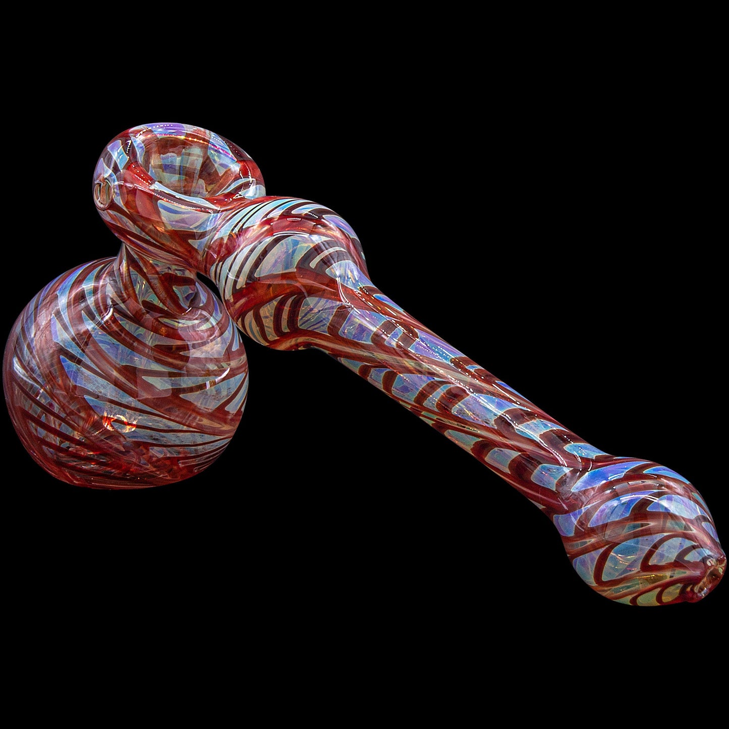 "Full Rake" Fumed Hammer Bubbler Pipe (Various Colors)