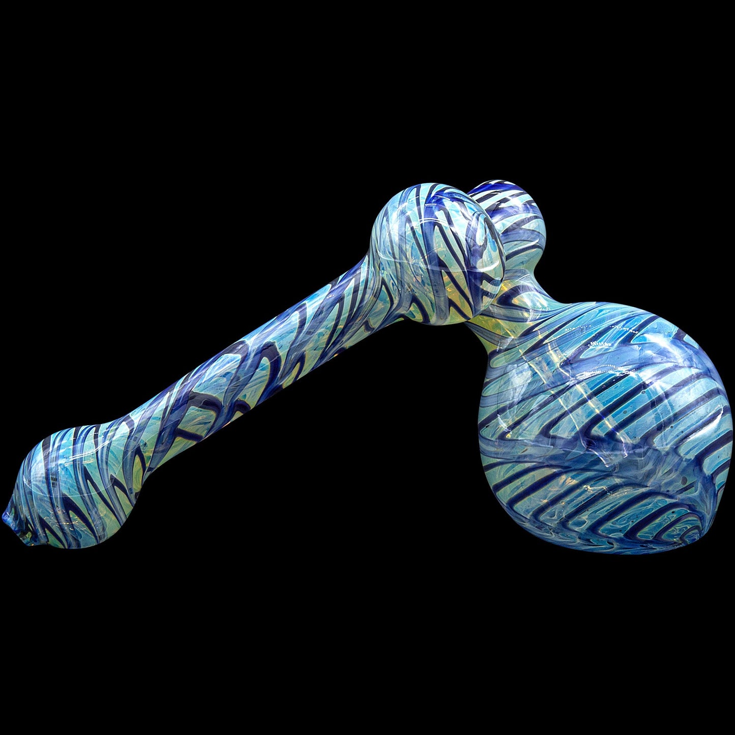 "Colored Sidecar" Fumed Sidecar Bubbler Pipe (Various Colors)