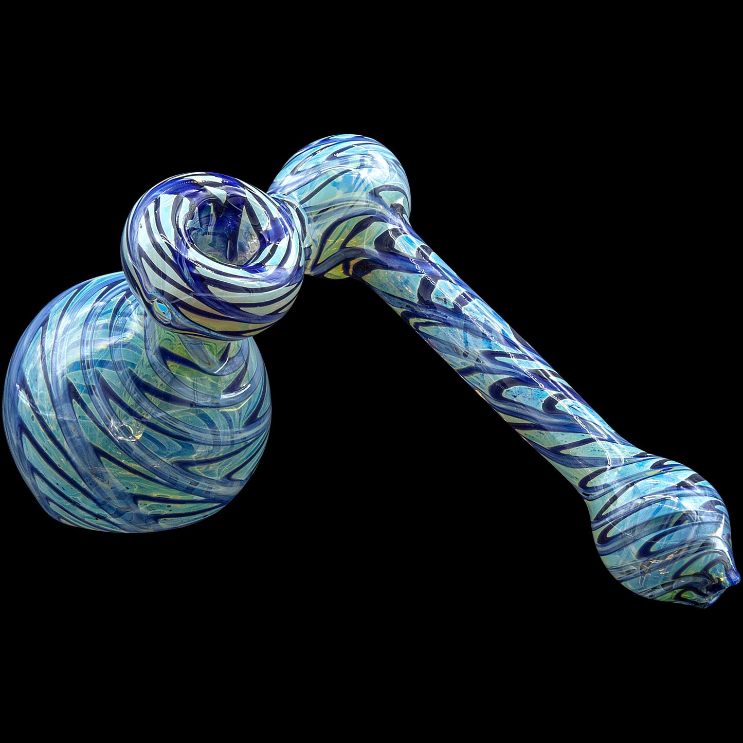 "Colored Sidecar" Fumed Sidecar Bubbler Pipe (Various Colors)