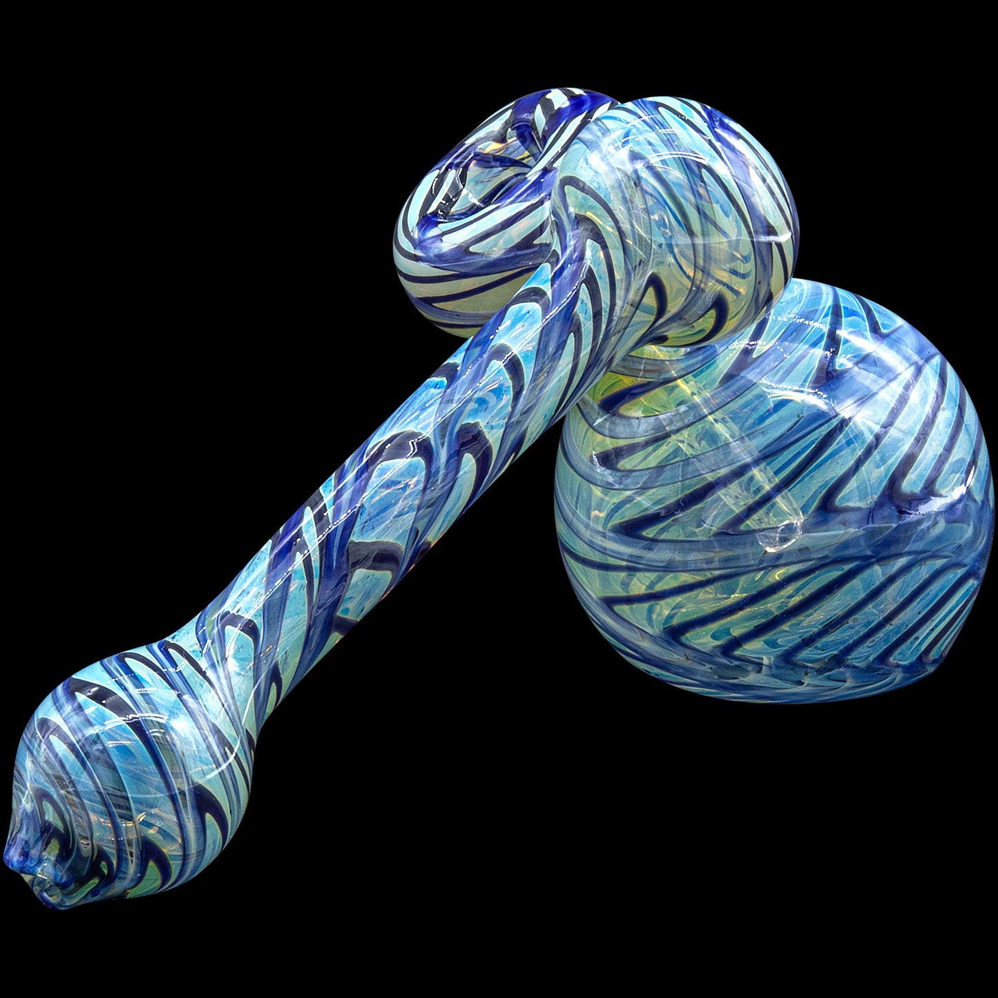 "Colored Sidecar" Fumed Sidecar Bubbler Pipe (Various Colors)