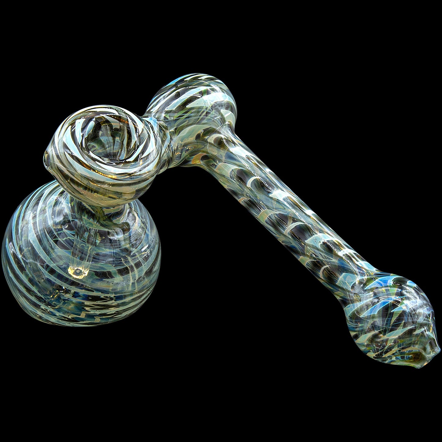 "Colored Sidecar" Fumed Sidecar Bubbler Pipe (Various Colors)