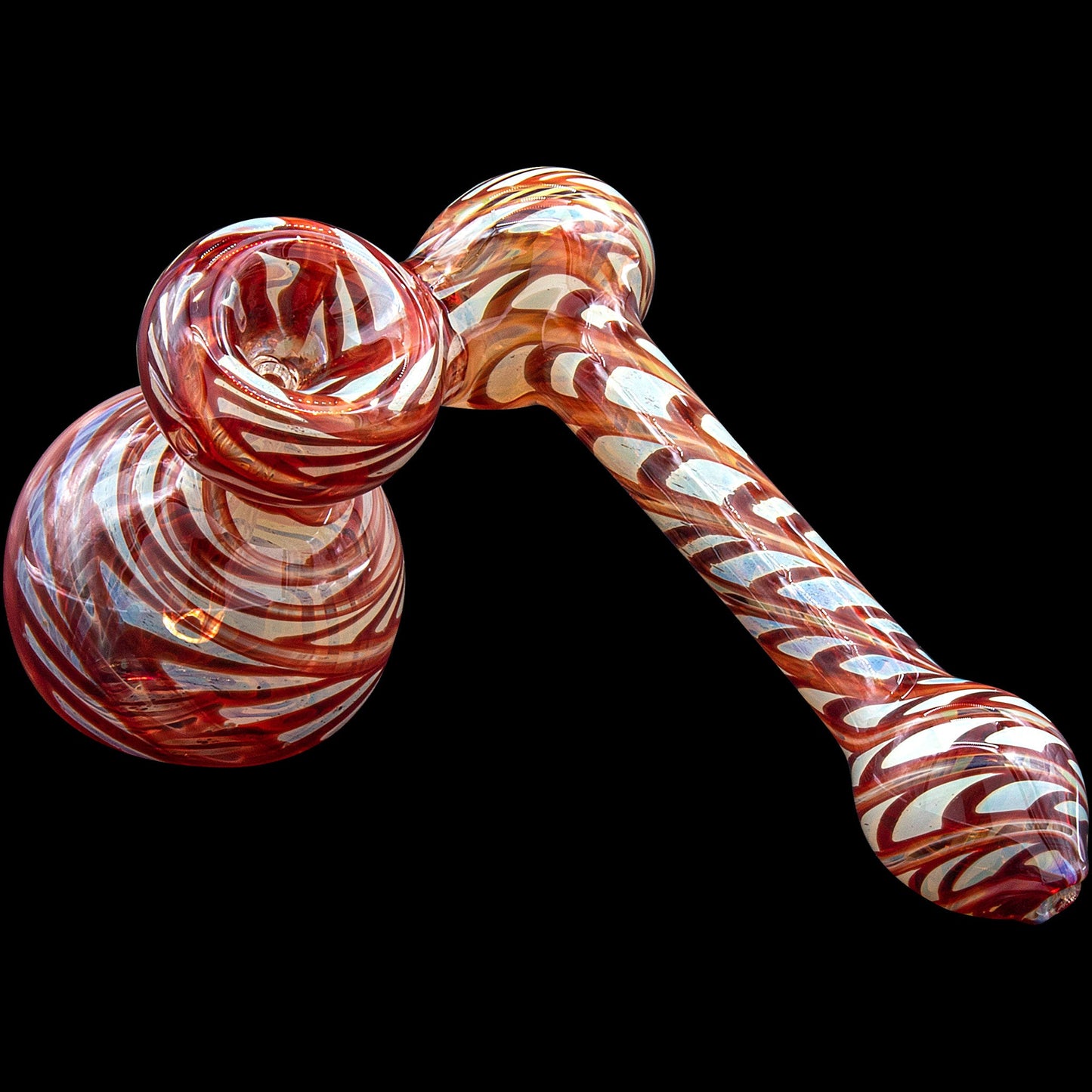 "Colored Sidecar" Fumed Sidecar Bubbler Pipe (Various Colors)