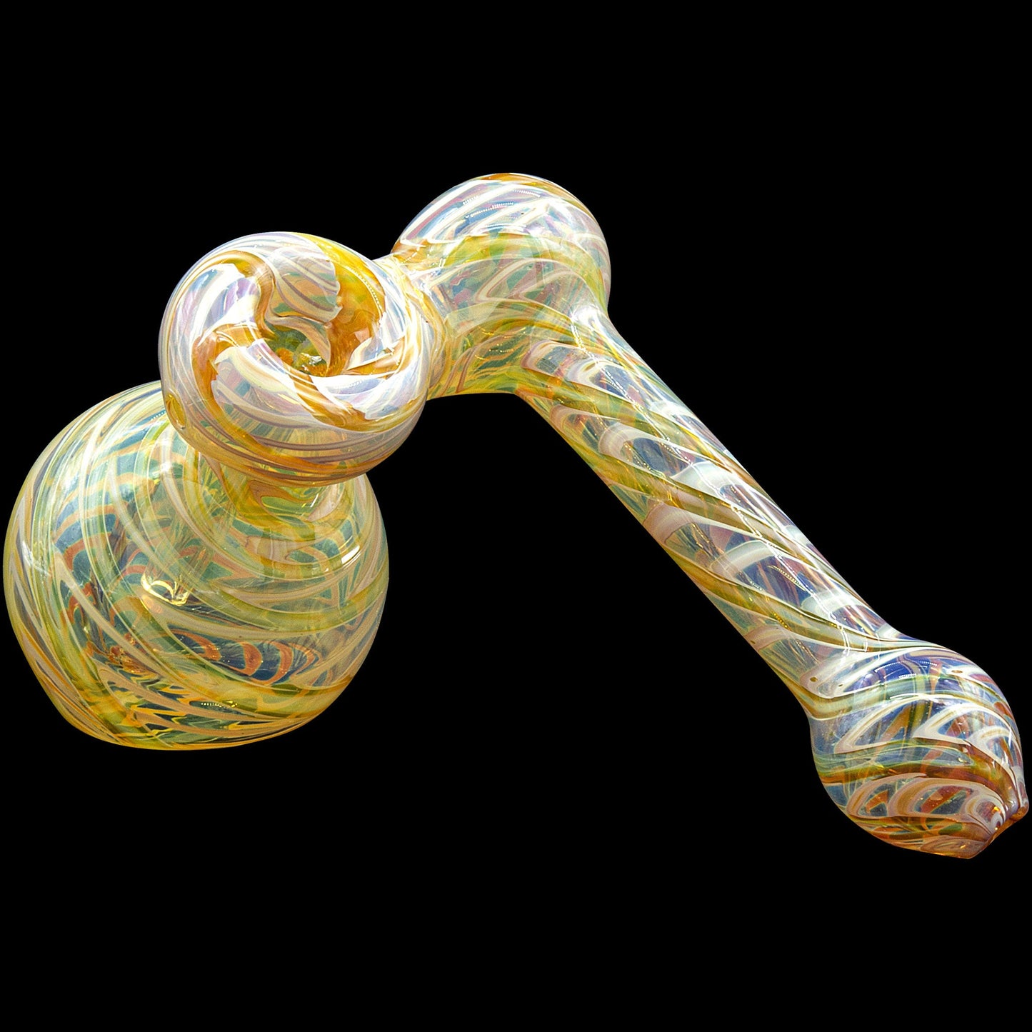 "Colored Sidecar" Fumed Sidecar Bubbler Pipe (Various Colors)