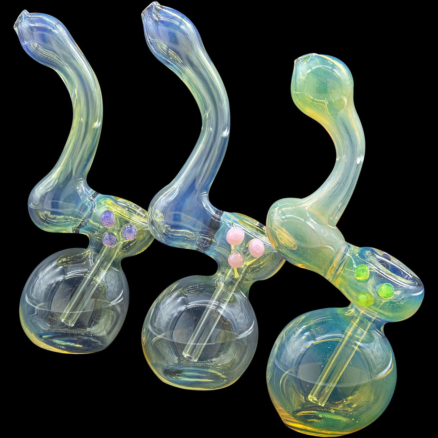 "Silver Sherlock" Fumed Sherlock Bubbler Pipe (Various Colors)