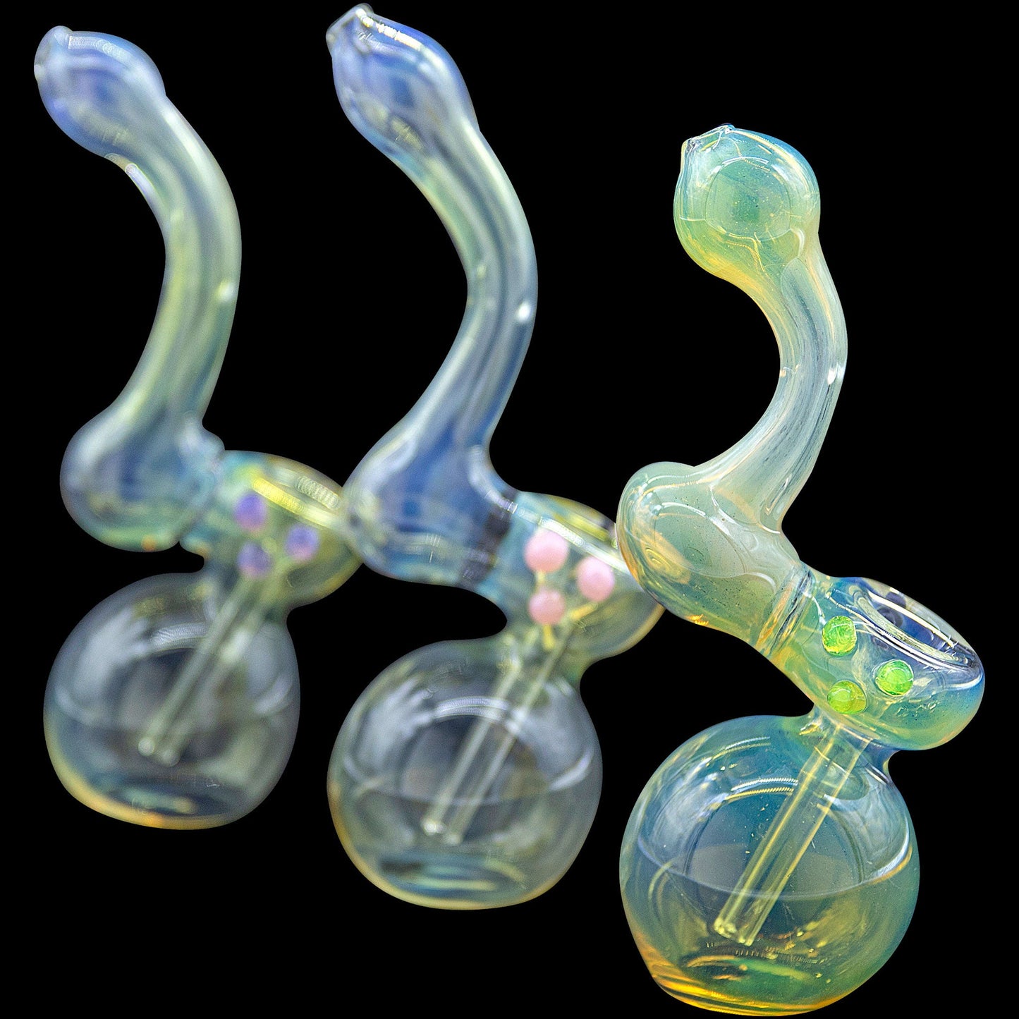 "Silver Sherlock" Fumed Sherlock Bubbler Pipe (Various Colors)