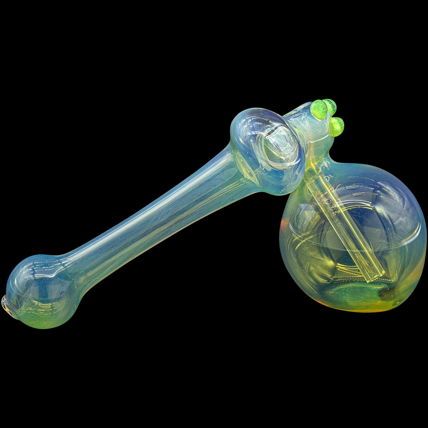 "Silver Sidecar" Fumed Hammer Sidecar Pipe (Various Colors)