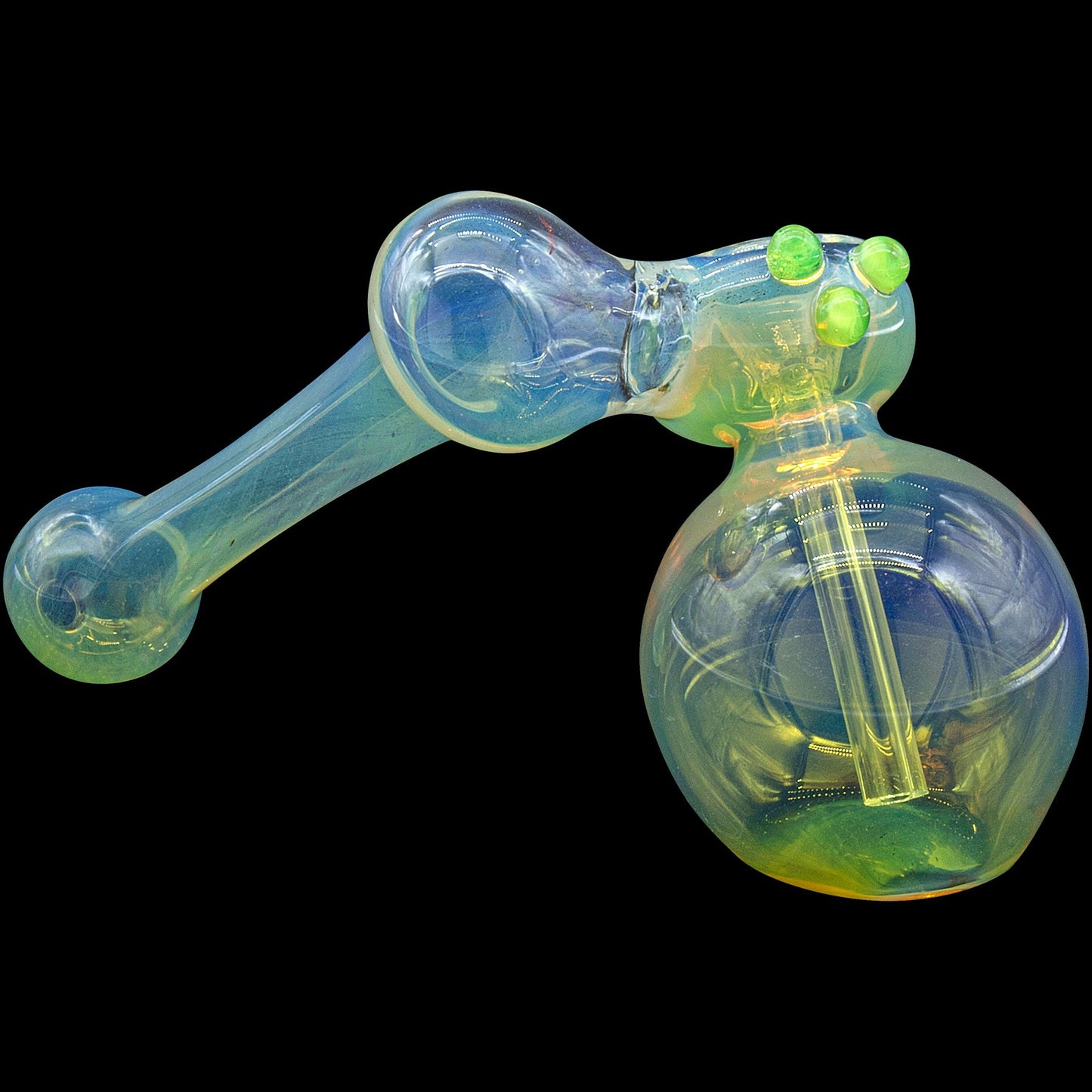 "Silver Sidecar" Fumed Hammer Sidecar Pipe (Various Colors)