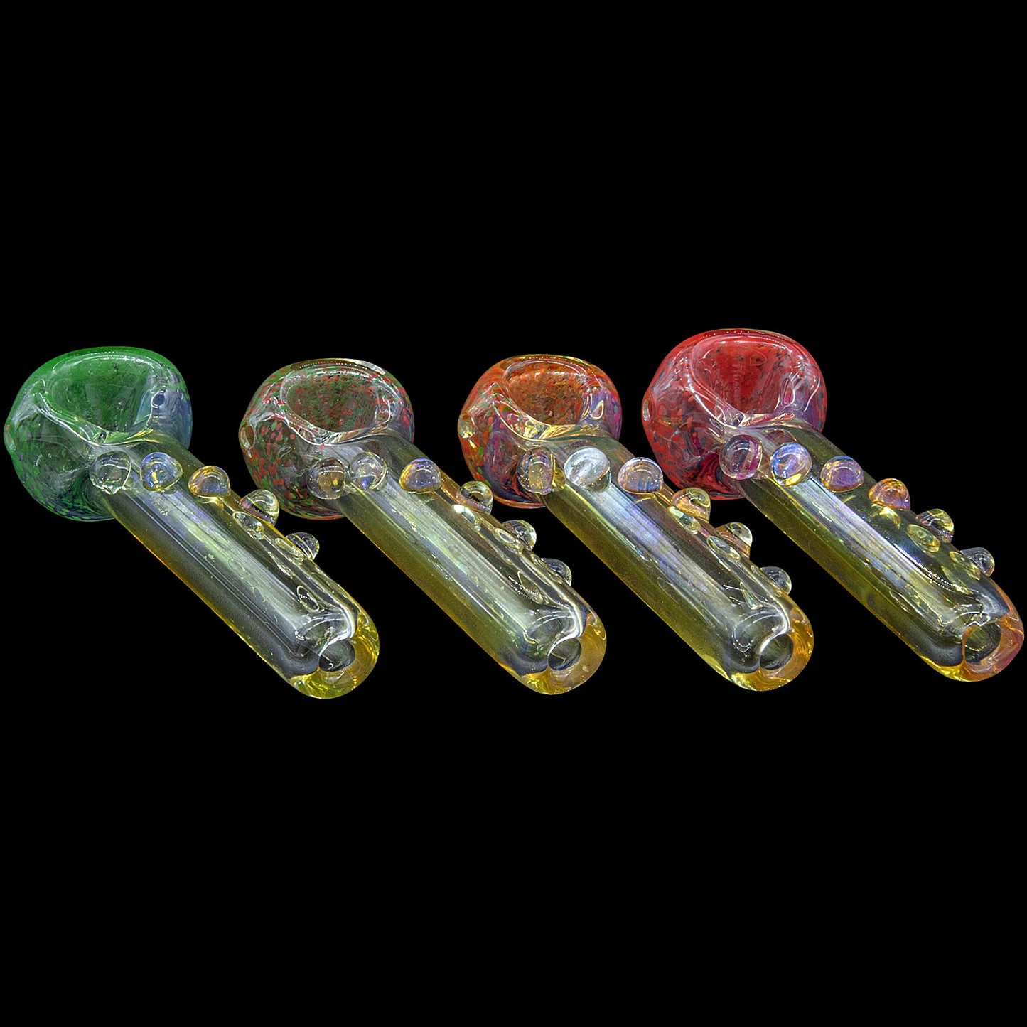 "Razorback" Silver Fumed Mini Spoon (Various Colors)