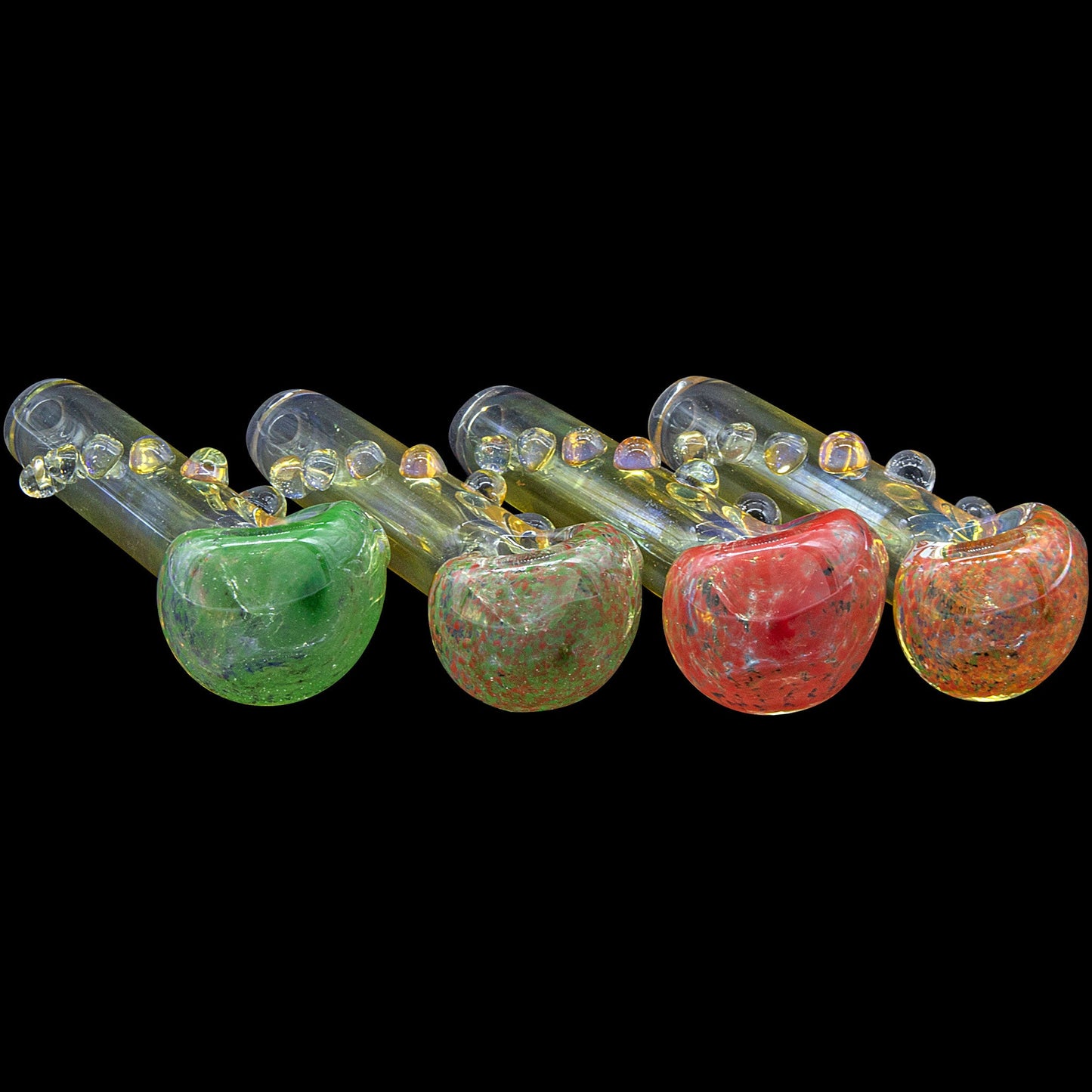 "Razorback" Silver Fumed Mini Spoon (Various Colors)