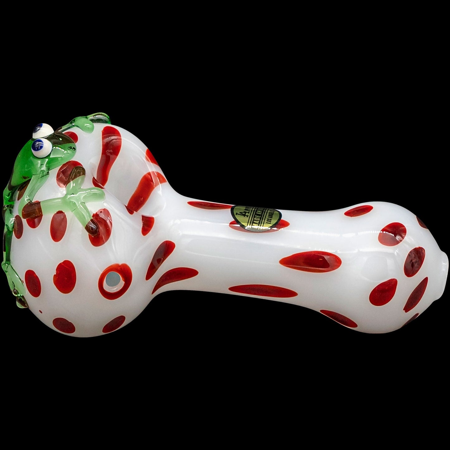 "Spotted Poison Frog" Spoon Glass Pipe