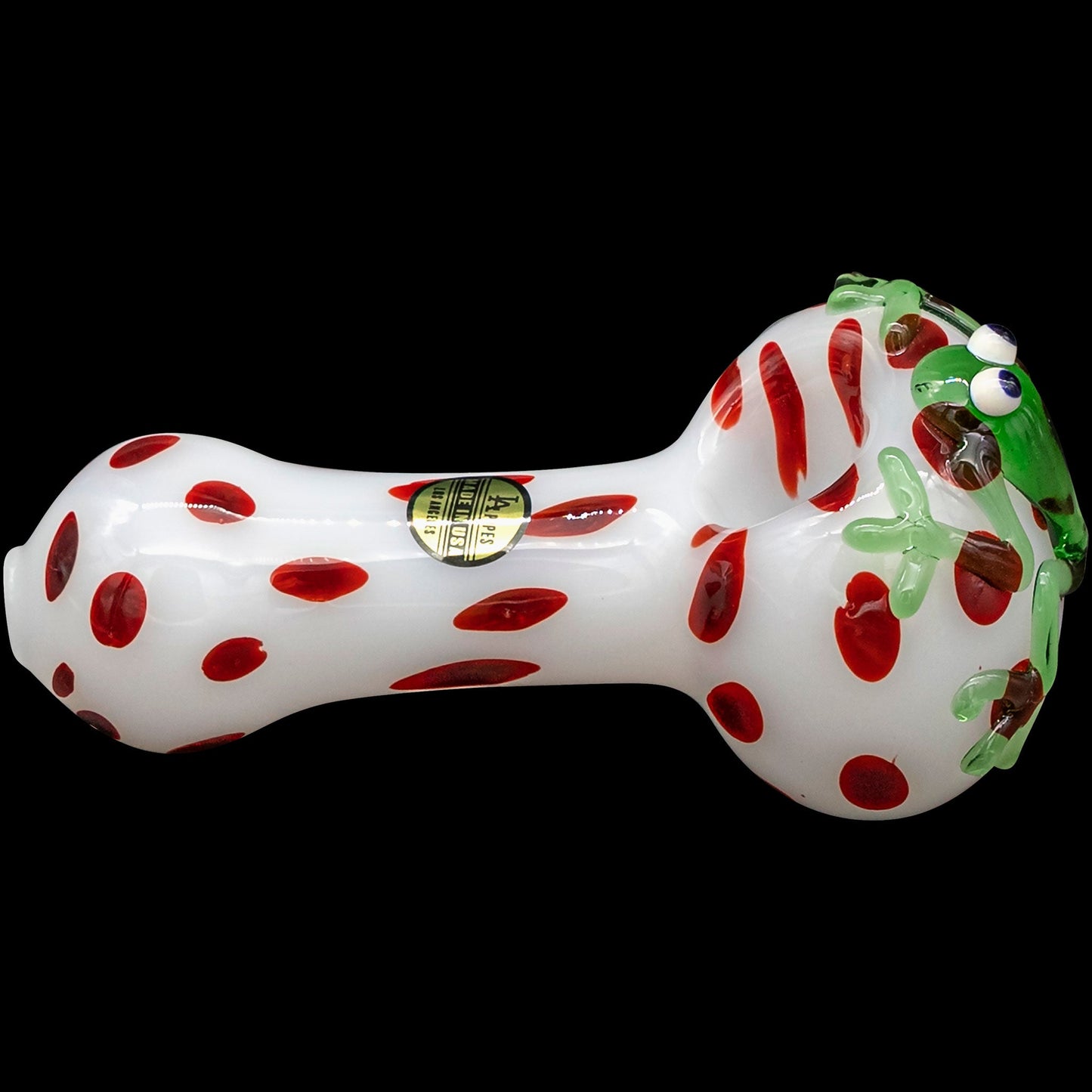 "Spotted Poison Frog" Spoon Glass Pipe