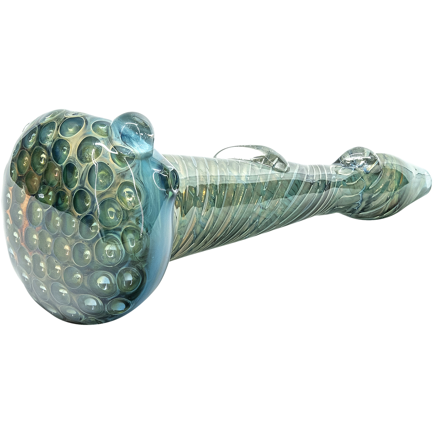 The "Abyss" Oil-Drop Honeycomb Head Glass Spoon Pipes