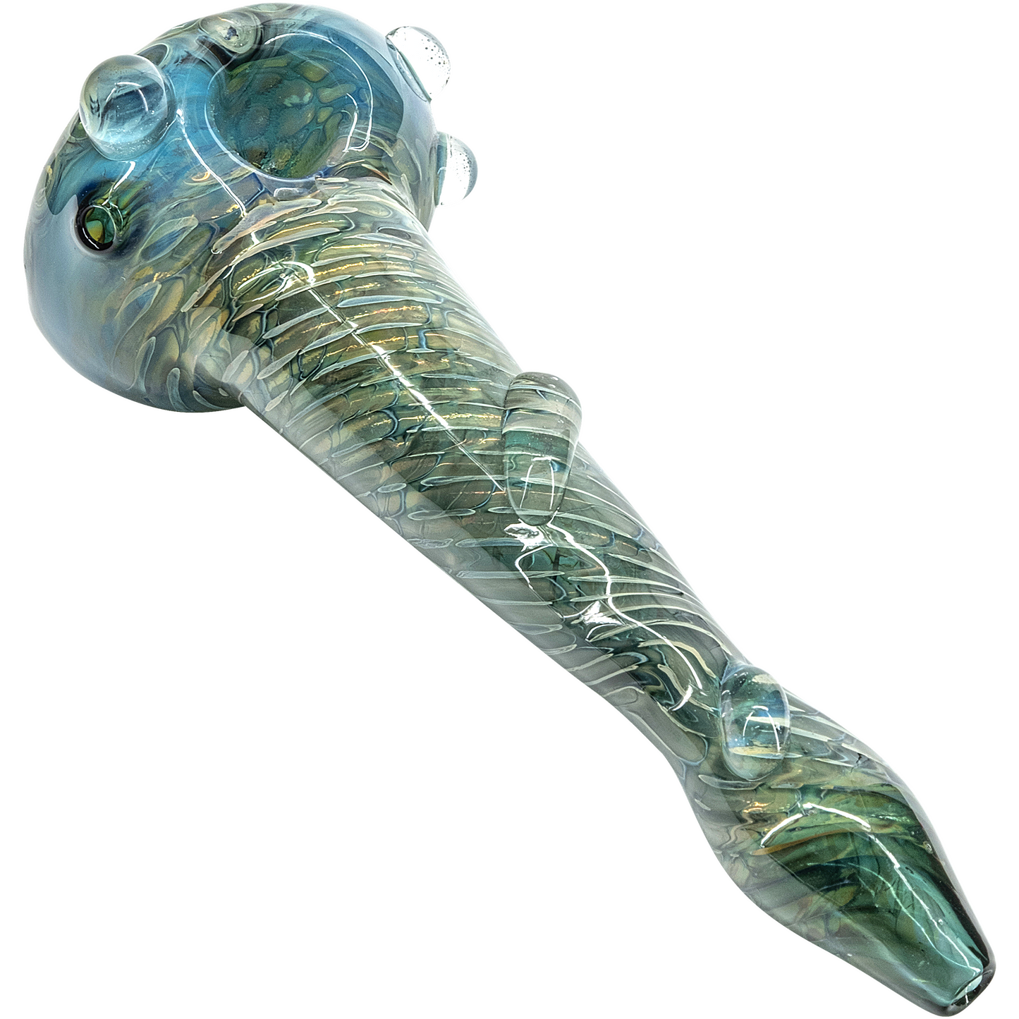 The "Abyss" Oil-Drop Honeycomb Head Glass Spoon Pipes