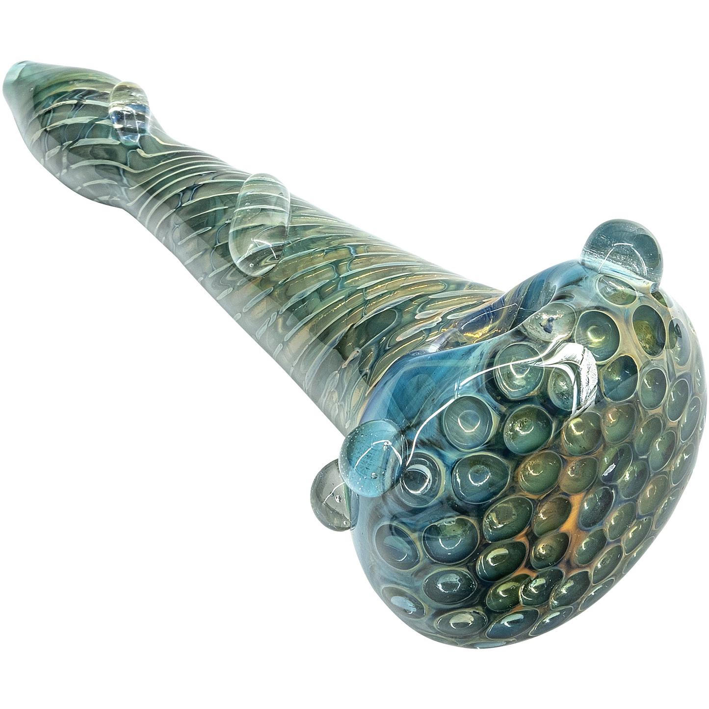 The "Abyss" Oil-Drop Honeycomb Head Glass Spoon Pipes