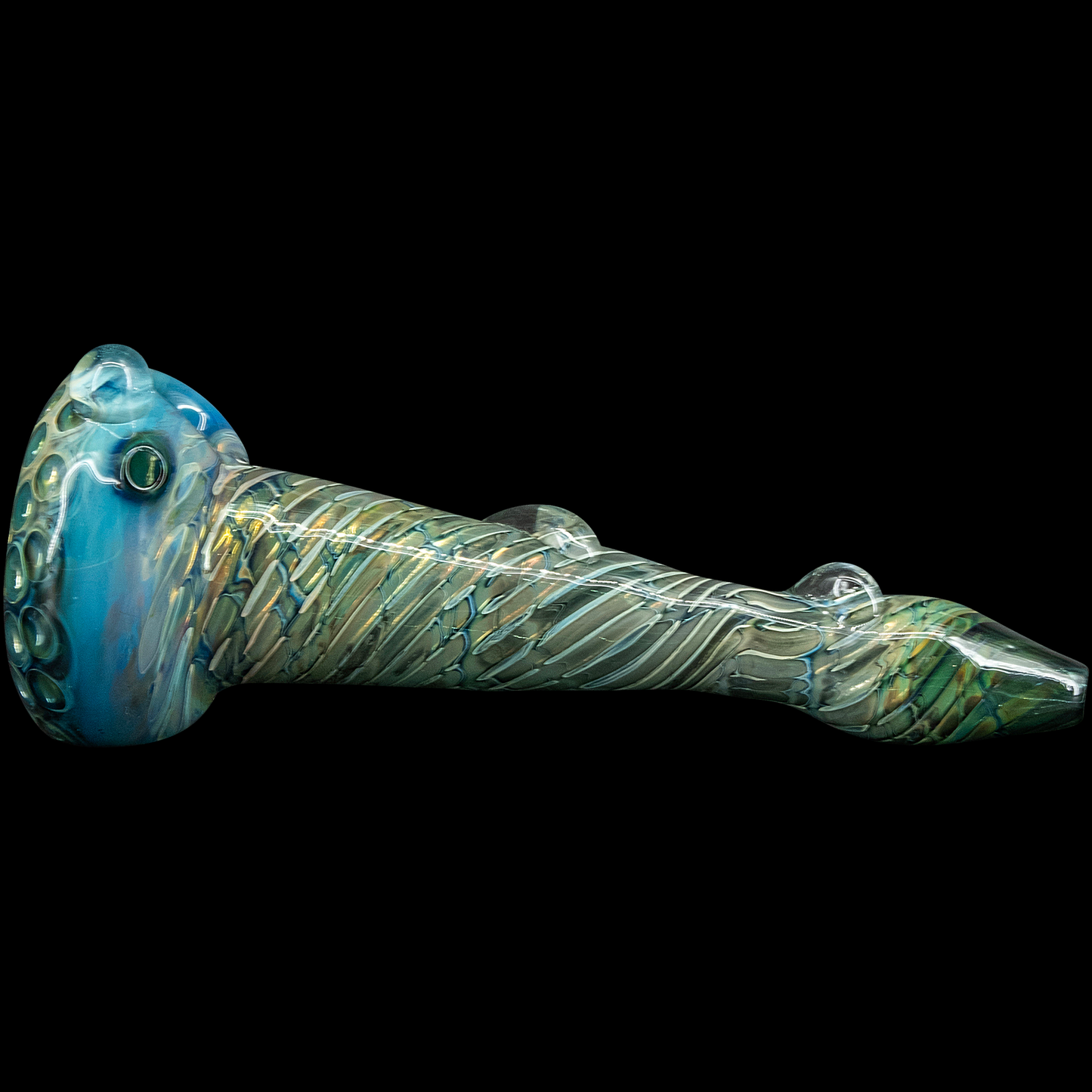 The "Abyss" Oil-Drop Honeycomb Head Glass Spoon Pipes