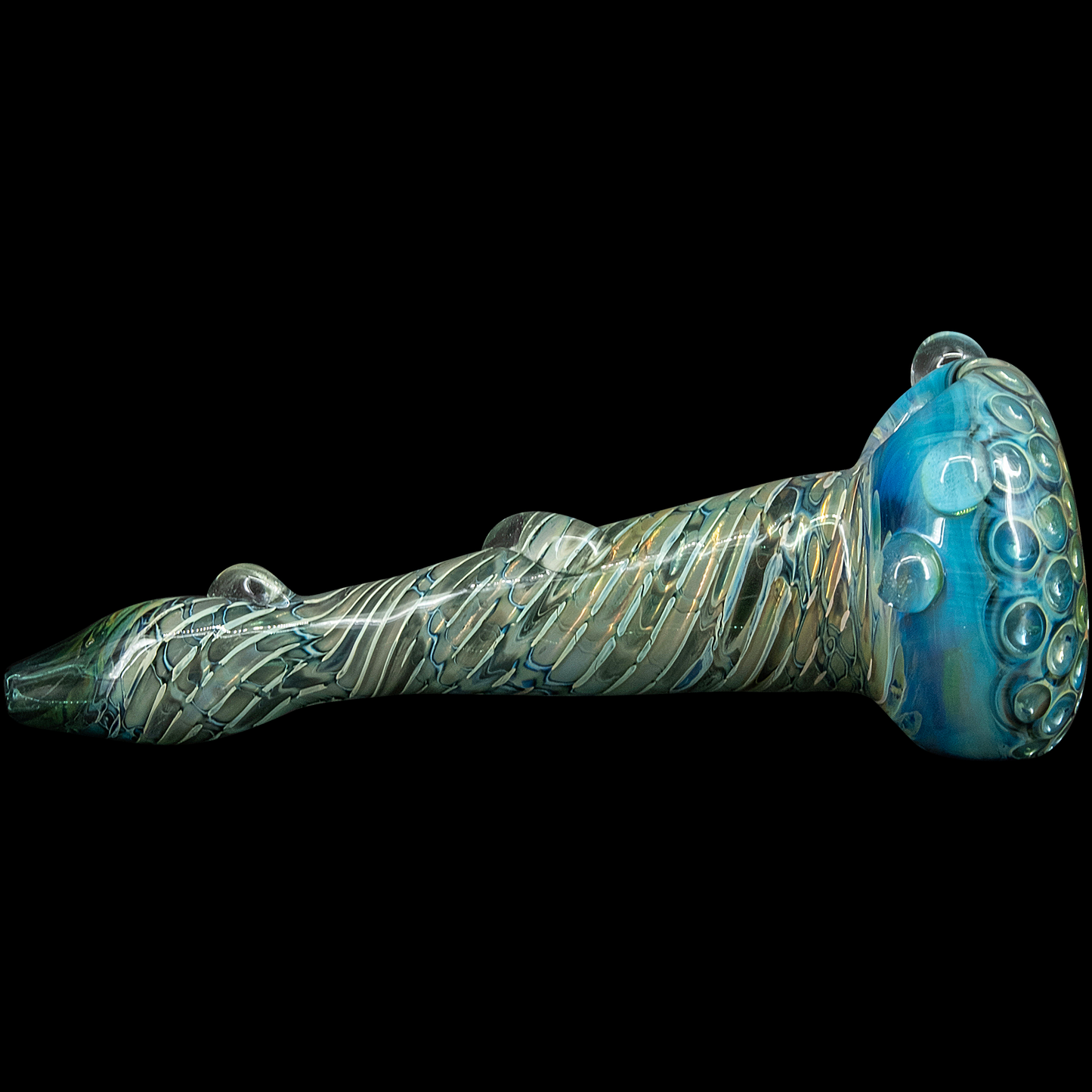 The "Abyss" Oil-Drop Honeycomb Head Glass Spoon Pipes