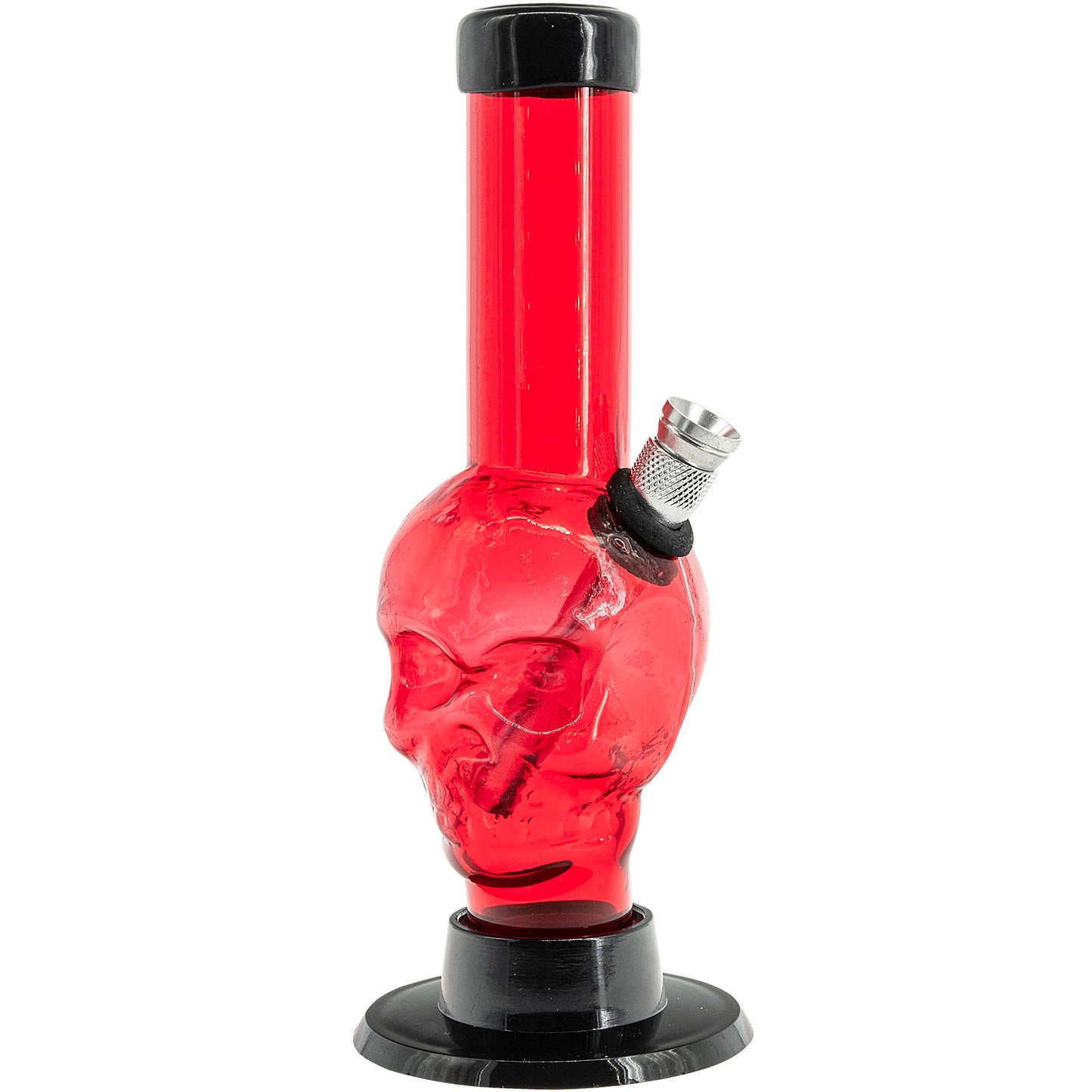 JM Enterprises Mini Alien Head Acrylic Bong - 6" Tall - Multiple Colors