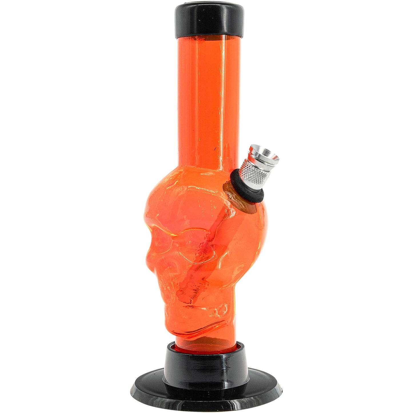 JM Enterprises Mini Alien Head Acrylic Bong - 6" Tall - Multiple Colors