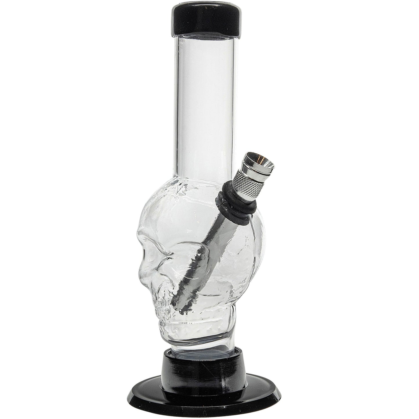 JM Enterprises Mini Alien Head Acrylic Bong - 6" Tall - Multiple Colors