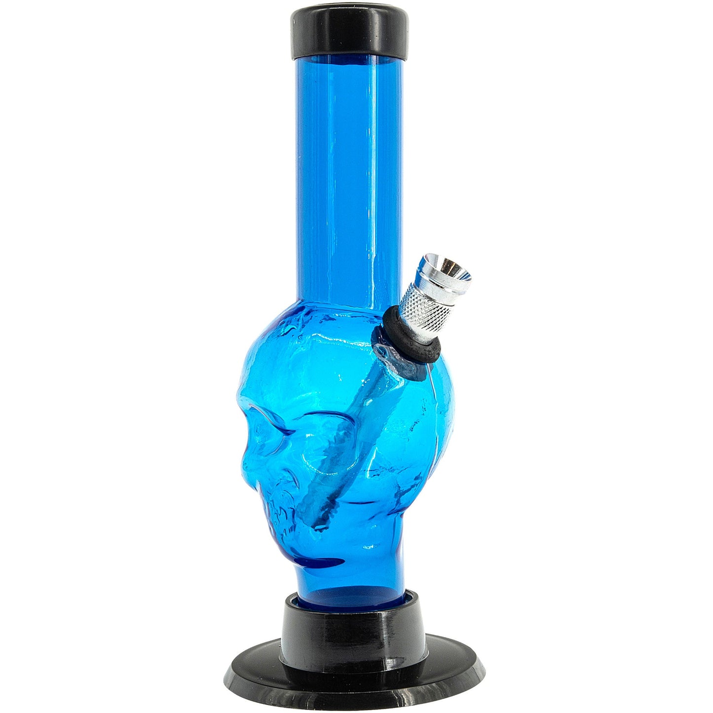 JM Enterprises Mini Alien Head Acrylic Bong - 6" Tall - Multiple Colors