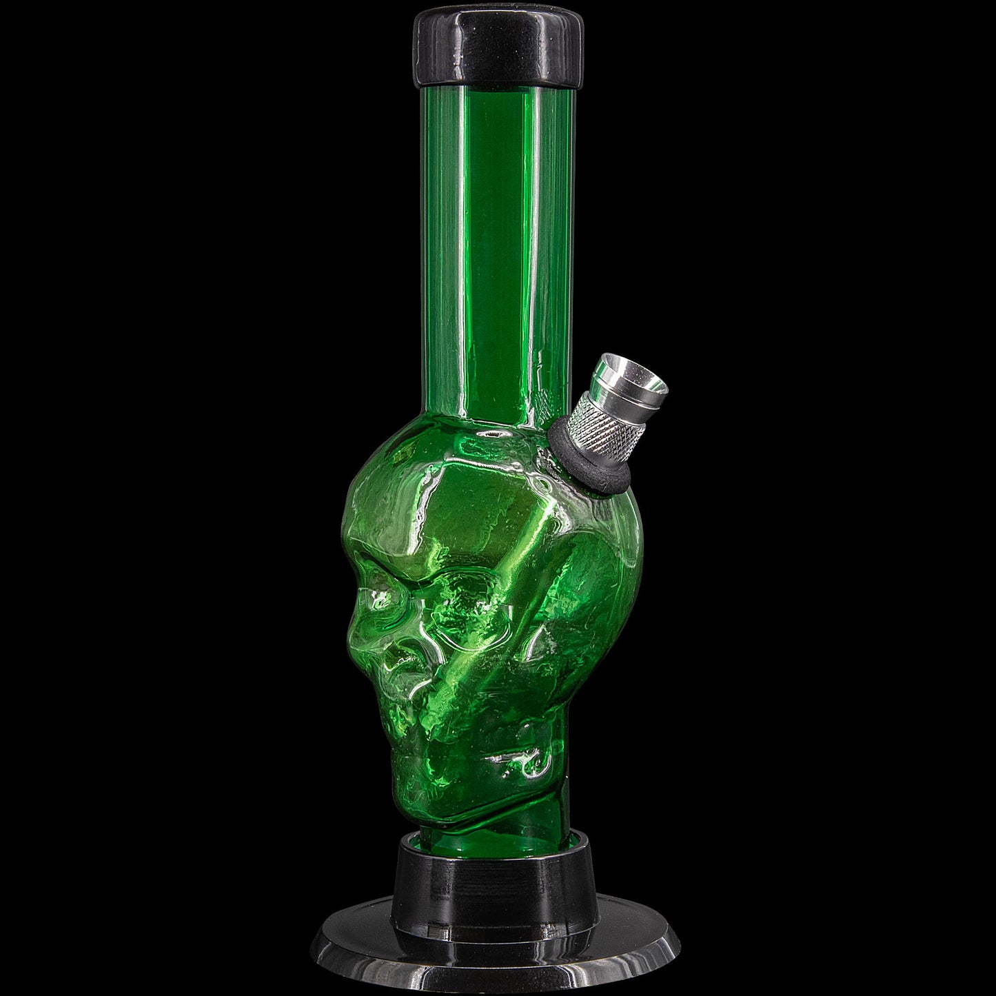 JM Enterprises Mini Alien Head Acrylic Bong - 6" Tall - Multiple Colors