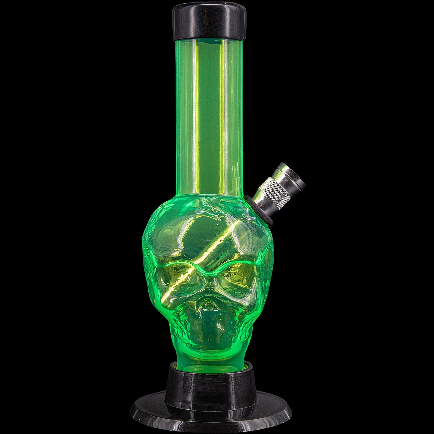 JM Enterprises Mini Alien Head Acrylic Bong - 6" Tall - Multiple Colors