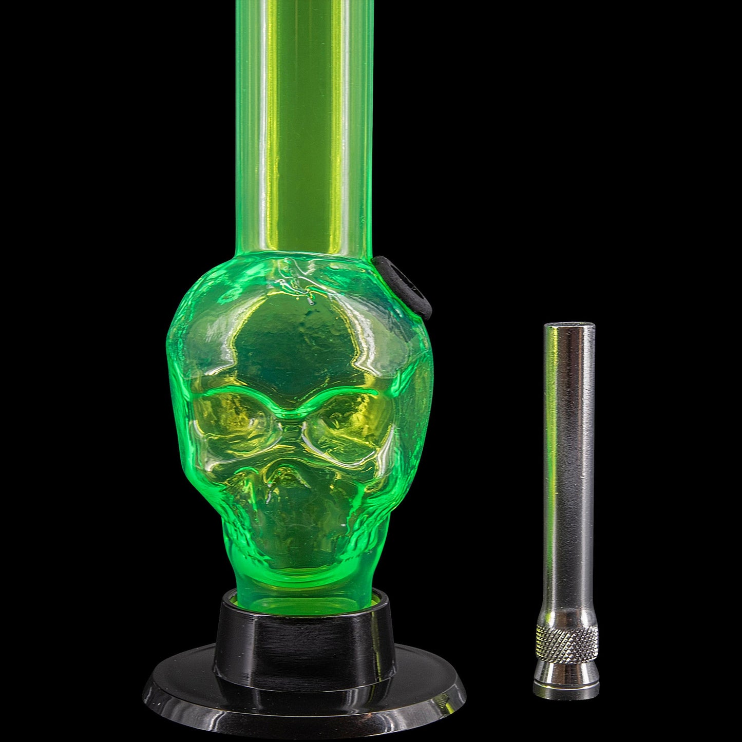 JM Enterprises Mini Alien Head Acrylic Bong - 6" Tall - Multiple Colors