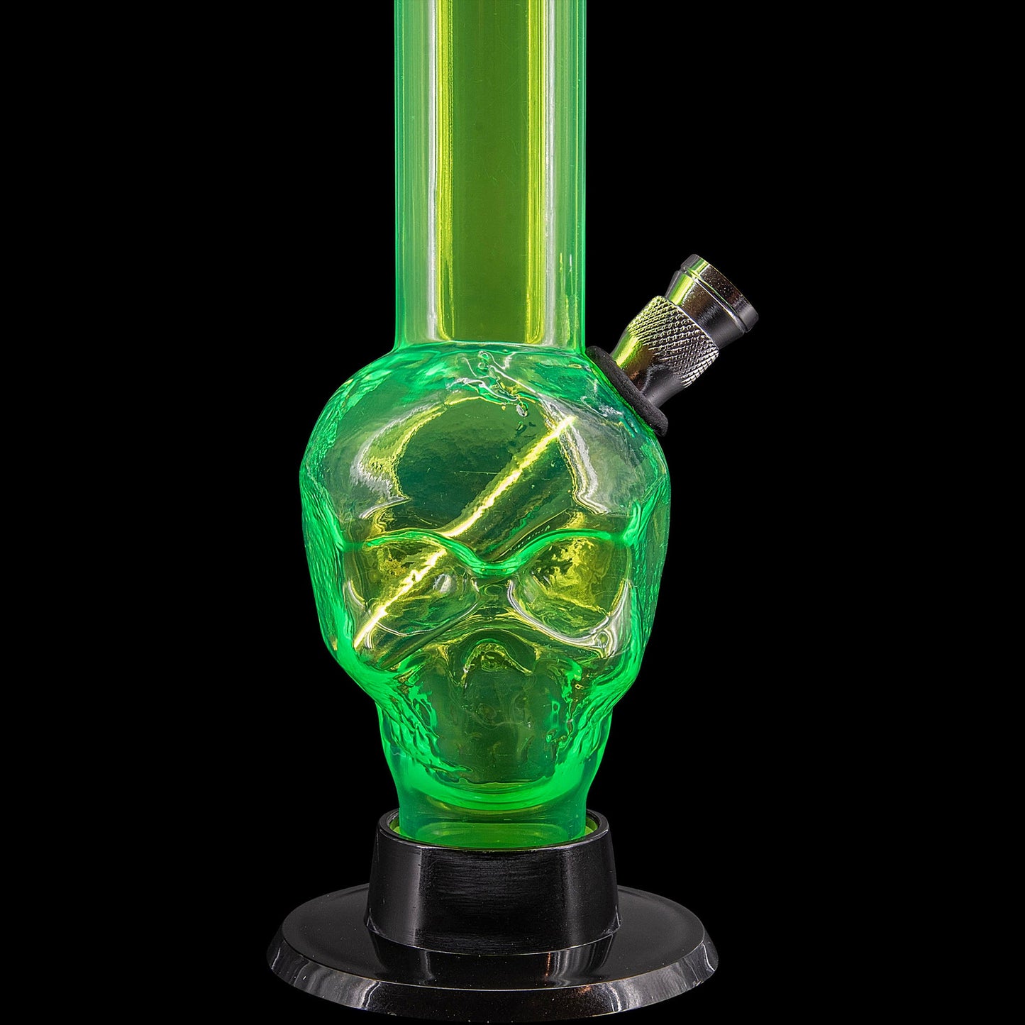 JM Enterprises Mini Alien Head Acrylic Bong - 6" Tall - Multiple Colors