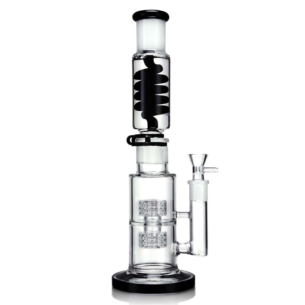 1Stop Glass 14 Inch Glycerin Straight Tube Bong