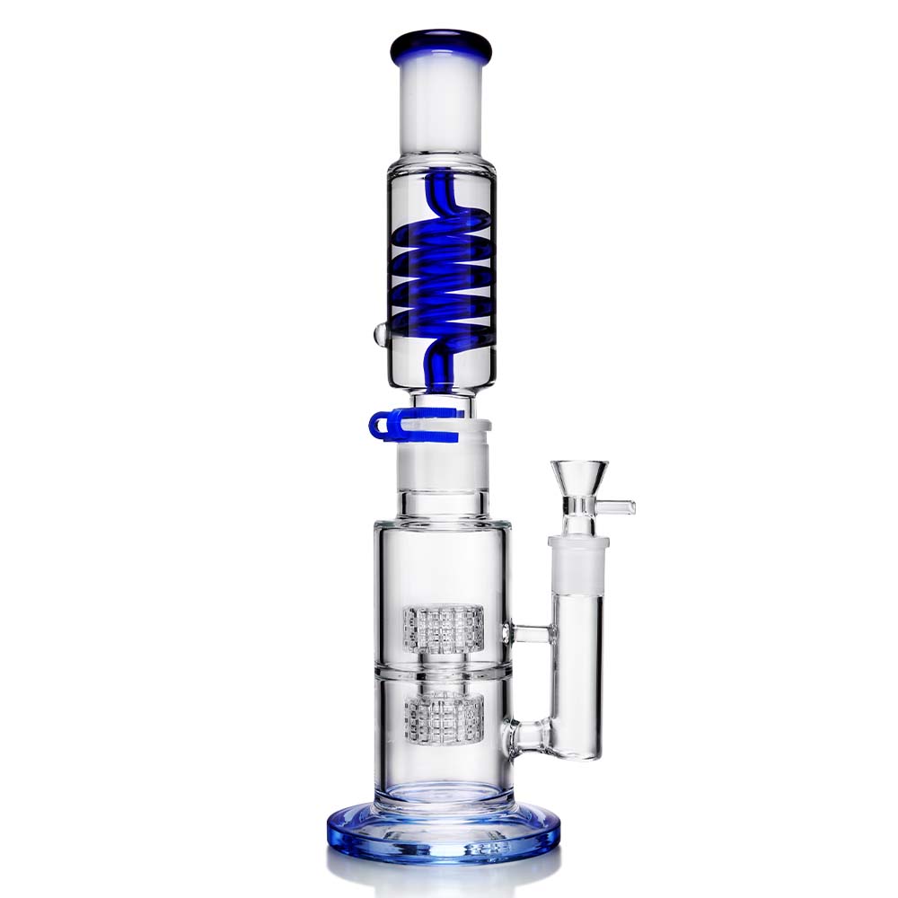 1Stop Glass 14 Inch Glycerin Straight Tube Bong