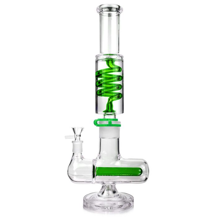 1Stop Glass 16 inches Glycerin Inline Perc Bong