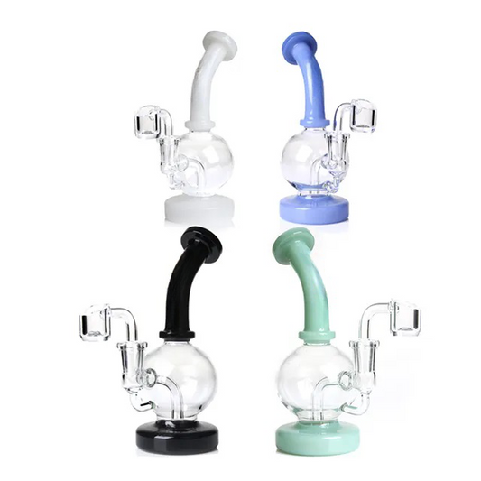 Round Globe Dab Rig w/ Inset Perc