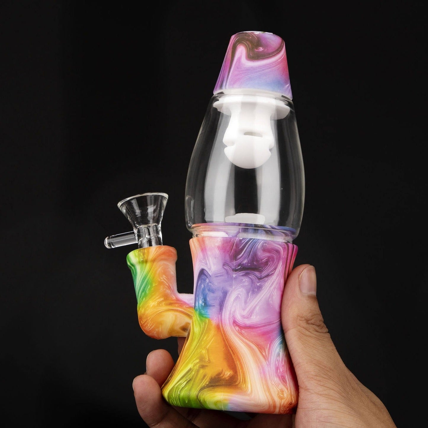 Lava Lamp Silicone Water Bong