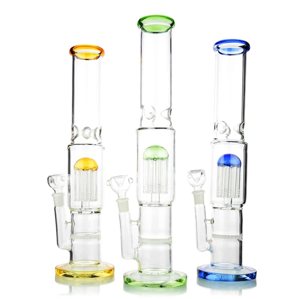 14" Straight Shooter Bong with Honeycomb & Tree Perc